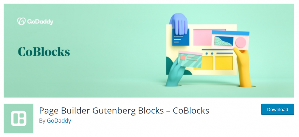 Page Builder Gutenberg Blocks – CoBlocks By GoDaddy