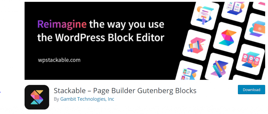 Stackable – Page Builder Gutenberg Blocks By Gambit Technologies, Inc